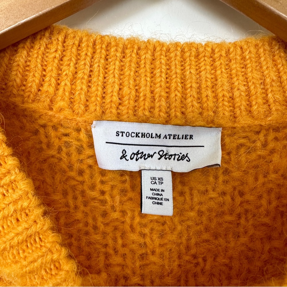 & Other Stories • Stockholm Atelier Yellow Cable Knit Sweater - Picture 7 of 10